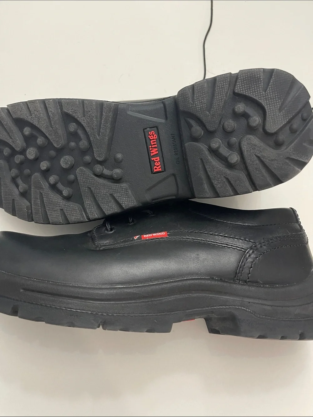Red Wing Shoes Black Leather Lace-Up Oxfords